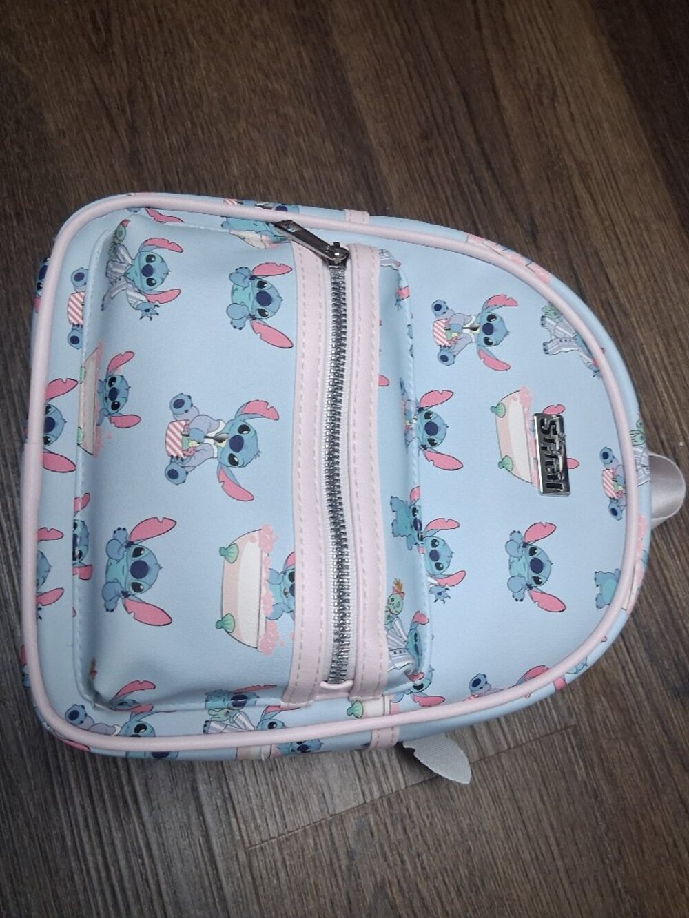 Stitch Backpack Faux Leather